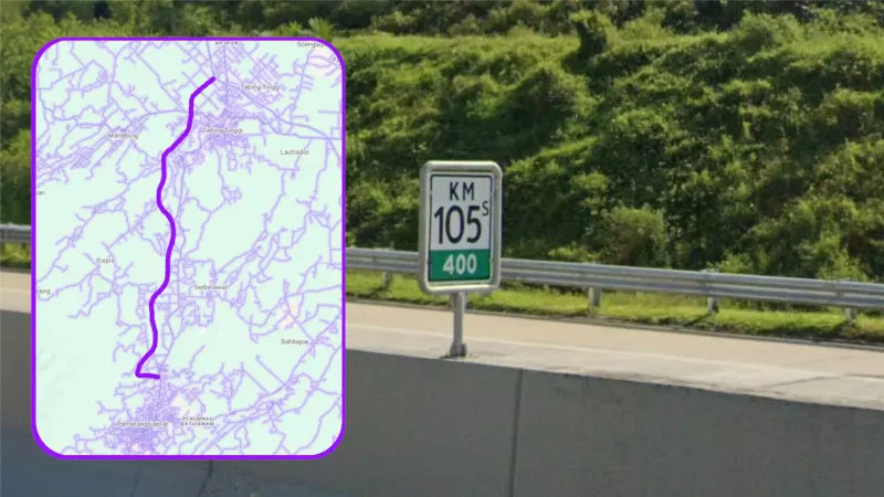 Upper Right S Kilometer Marker